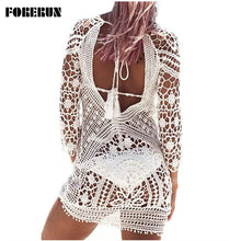 Load image into Gallery viewer, Lace Crocheted Women Summer Beach Dress