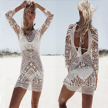 Load image into Gallery viewer, Lace Crocheted Women Summer Beach Dress