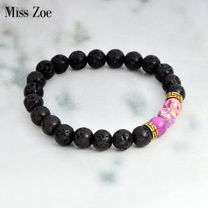 Black lava Beads Bracelets