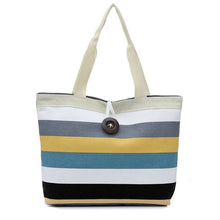 Load image into Gallery viewer, Colorful Striped Canvas Bag