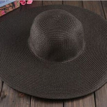 Load image into Gallery viewer, Seaside large straw sun hat