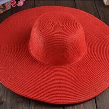 Load image into Gallery viewer, Seaside large straw sun hat