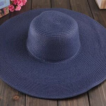 Load image into Gallery viewer, Seaside large straw sun hat