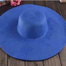 Load image into Gallery viewer, Seaside large straw sun hat