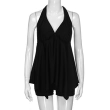 Load image into Gallery viewer, Women&#39;s Plus Sizes Tankini Sets With Boy Shorts in Black