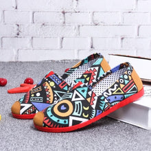 Load image into Gallery viewer, Fashionable Geometric Pattern Print Cotton Shoes