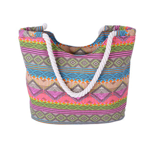 Casual Summer Canvas Beach Bag