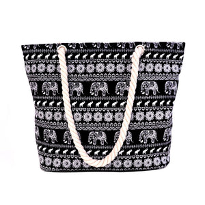 Canvas Elephant Beach Bags