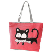 Load image into Gallery viewer, Cat Eat Fish Canvas Bag