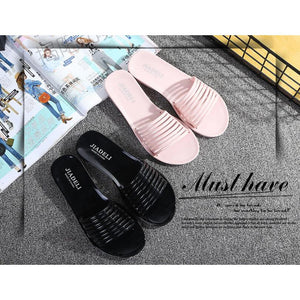 Summer jelly shoes candy color indoor home slippery slippers