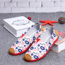 Load image into Gallery viewer, Fashionable Geometric Pattern Print Cotton Shoes