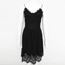 Load image into Gallery viewer, Mini Lace Women Backless Strap Beach Club Dress