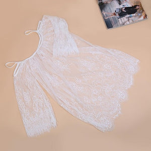 See Through Crochet  Cover up Lace Dress