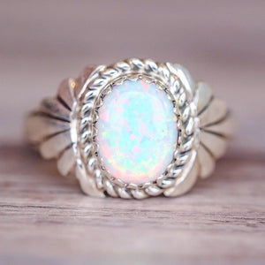 Vintage Opal Knuckle Rings Set