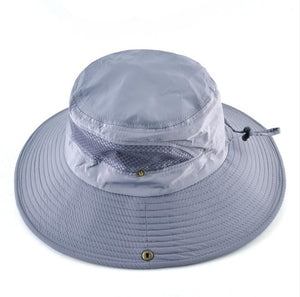 Men's Summer Bucket hat Wide Brim Sun Caps Women Beach Anti-UV Visor Hats For Men Outdoor Fishing Climbing Bob Chapeau Bones