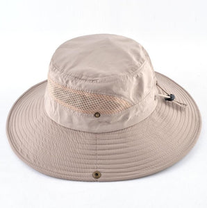 Men's Summer Bucket hat Wide Brim Sun Caps Women Beach Anti-UV Visor Hats For Men Outdoor Fishing Climbing Bob Chapeau Bones