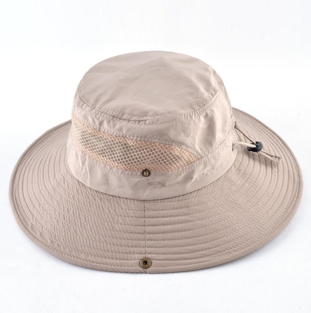 Men's Summer Bucket hat Wide Brim Sun Caps Women Beach Anti-UV Visor Hats For Men Outdoor Fishing Climbing Bob Chapeau Bones