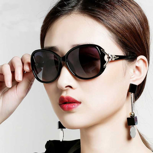 Oversized Retro Gradient Mirror Sunglasses