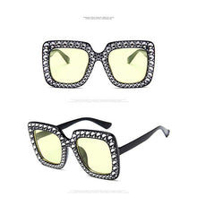 Load image into Gallery viewer, Crystal Bling Luxury Large Retro Square Sunglasses