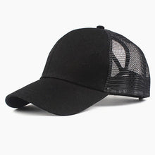 Load image into Gallery viewer, Xthree  Solid Summer Ponytail Baseball Cap Mesh Hats For Men Women  Messy Bun Casual Hip Hop  Snap back Gorras Hombre hats