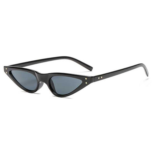 Ultra Narrow Cat Eye Triangle Sun Glasses