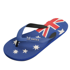 Men American Flag Flip Flops