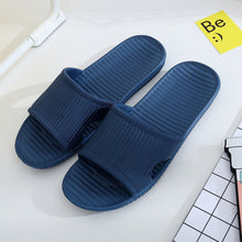 Load image into Gallery viewer, Men Stripe Flat Bath Slippers Summer Sandals Indoor &amp; Outdoor Slippers