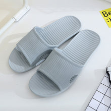 Load image into Gallery viewer, Men Stripe Flat Bath Slippers Summer Sandals Indoor &amp; Outdoor Slippers