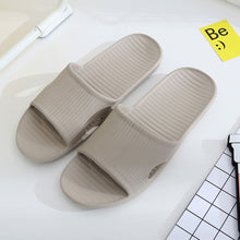 Load image into Gallery viewer, Men Stripe Flat Bath Slippers Summer Sandals Indoor &amp; Outdoor Slippers