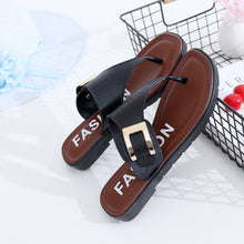 Load image into Gallery viewer, Women Buckle Leather Look Sandals