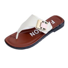 Load image into Gallery viewer, Women Buckle Leather Look Sandals