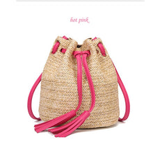 Load image into Gallery viewer, Rattan Woven Beach Bag