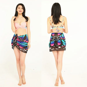 Women Chiffon Coverup Skirt Multiple Butterfly Patterns & Colors