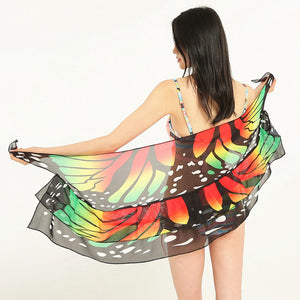 Women Chiffon Coverup Skirt Multiple Butterfly Patterns & Colors