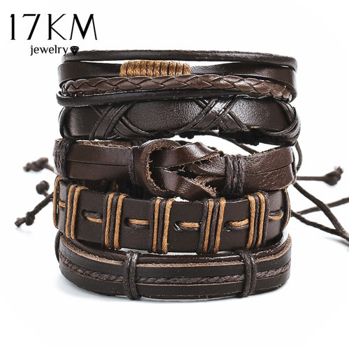 Unisex Adjustable Leather Wrist Band Bracelets