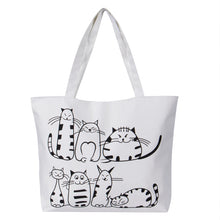 Load image into Gallery viewer, Crazy Cat Lady Canvas Handbag