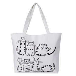 Crazy Cat Lady Canvas Handbag