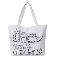 Load image into Gallery viewer, Crazy Cat Lady Canvas Handbag