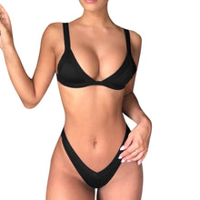 Load image into Gallery viewer, Women Bandeau Bandage Bikini Set Push-Up Brazilian Swimwear Beachwear Swimsuit