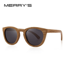 Load image into Gallery viewer, Wooden Retro Sunglasses