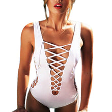 Load image into Gallery viewer, Sexy One Piece Lace Up Swimsuit