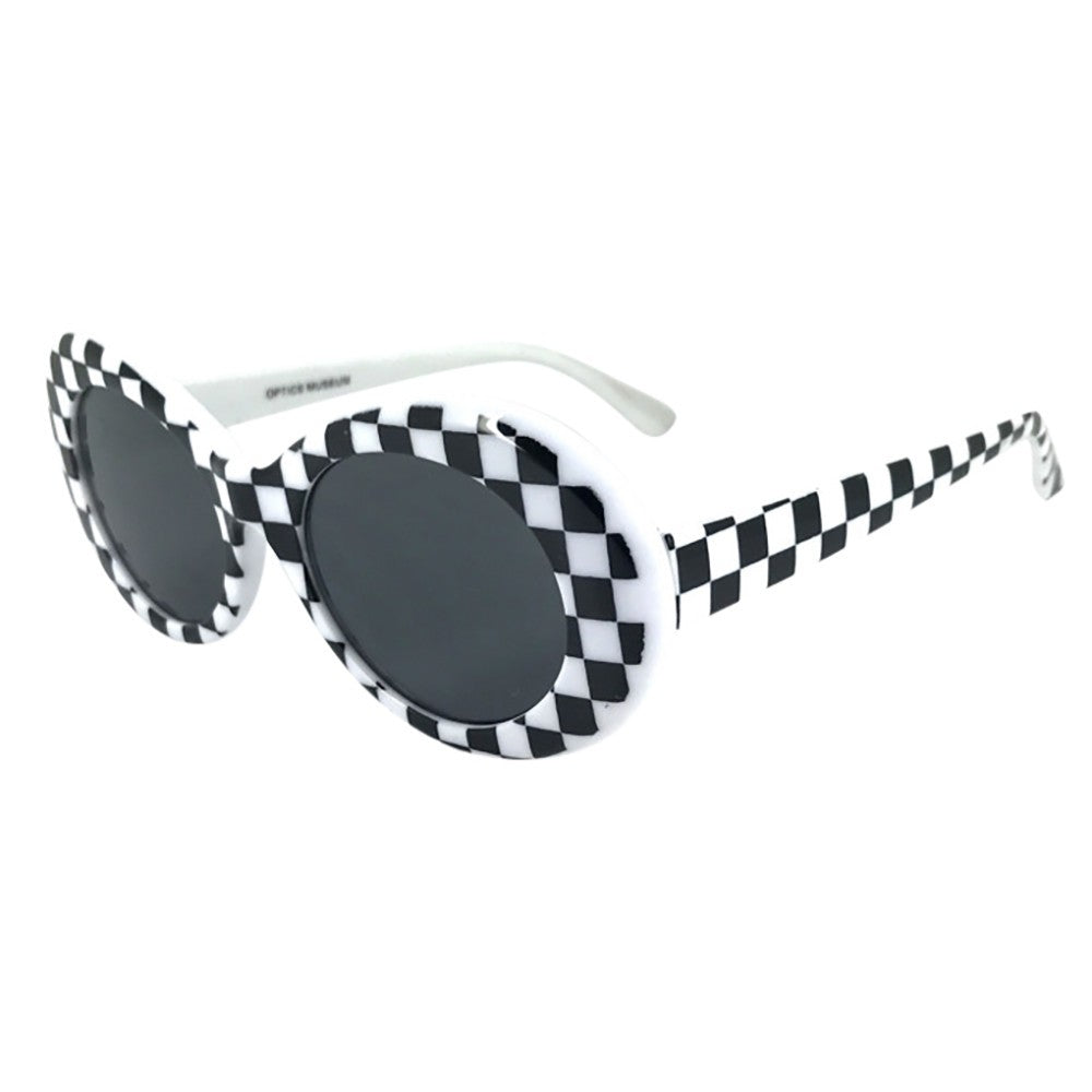 Retro Vintage Clout Goggles Unisex Sunglasses Rapper Oval Shades Grunge Glasses