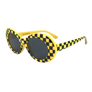 Retro Vintage Clout Goggles Unisex Sunglasses Rapper Oval Shades Grunge Glasses