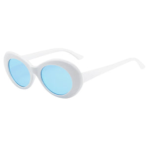 Retro Unisex Oval Grunge Sunglasses