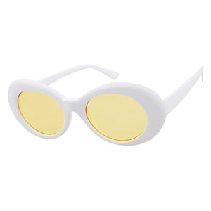 Retro Unisex Oval Grunge Sunglasses