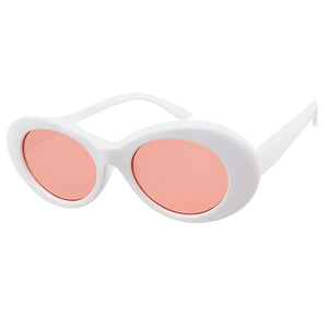 Retro Unisex Oval Grunge Sunglasses