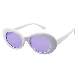 Retro Unisex Oval Grunge Sunglasses