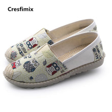 Load image into Gallery viewer, Femmes Chaussures Plates Women Soft &amp; Comfortable Slip on Canvas Flat Shoes Lady Cute Sweet Ballet Dance Shoes Cool Shoes E214