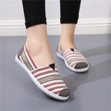 Load image into Gallery viewer, Femmes Chaussures Plates Women Soft &amp; Comfortable Slip on Canvas Flat Shoes Lady Cute Sweet Ballet Dance Shoes Cool Shoes E214