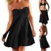 Load image into Gallery viewer, Womens Bikini Cover Up Beach Dress Skirt Strapless Dress Casual Swimwear Coverup